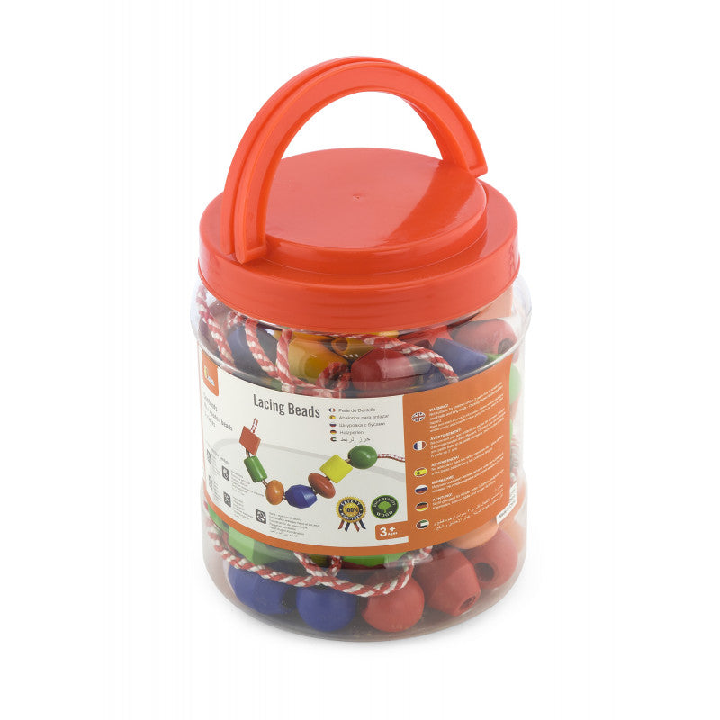 Set 90 de margele din lemn de insirat, Viga